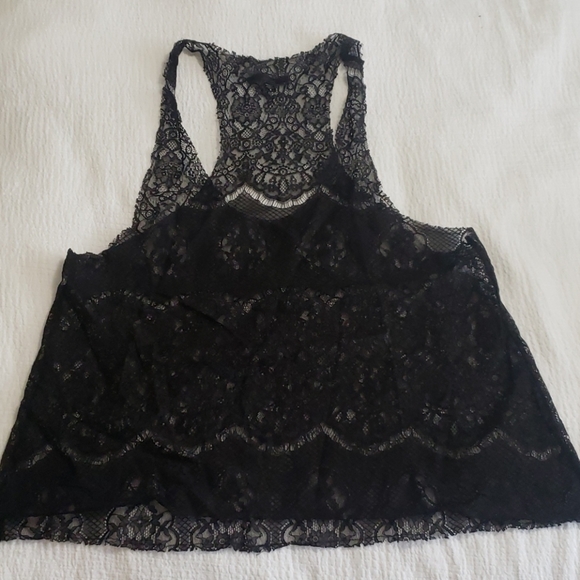 Black Lace Tank - Picture 1 of 4